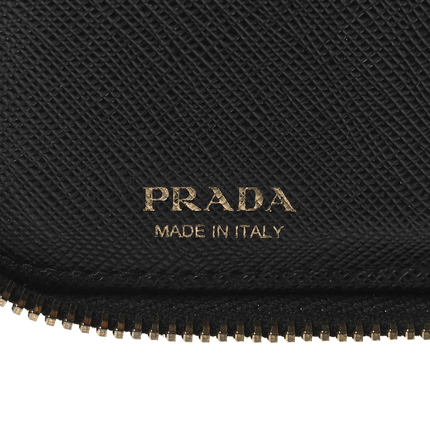 Saffiano Zip Around Wallet Black