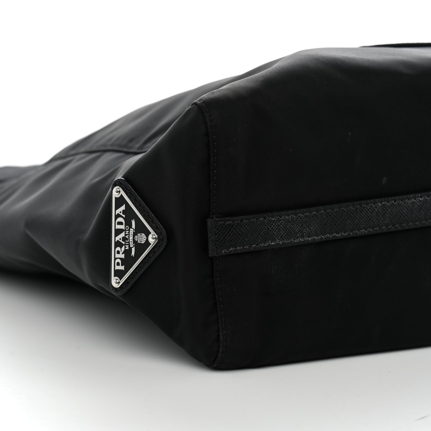 X JAMES JEAN Tessuto Nylon Patch Shopping Tote Black