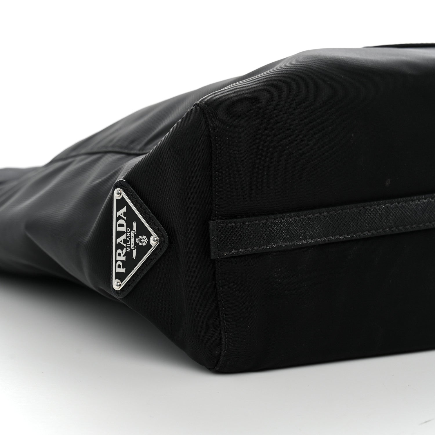 Prada X JAMES JEAN Tessuto Nylon Patch Shopping Tote Black 9 of 12