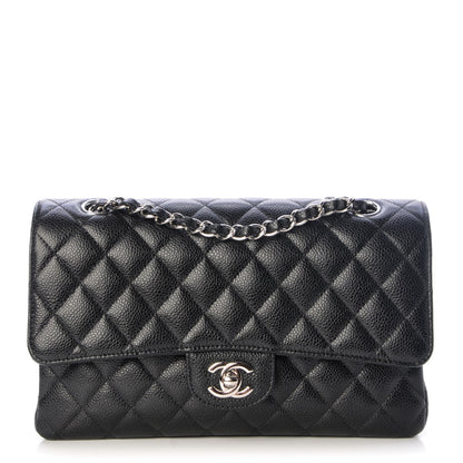 Chanel Caviar Quilted Medium Double Flap Black 1 of 9