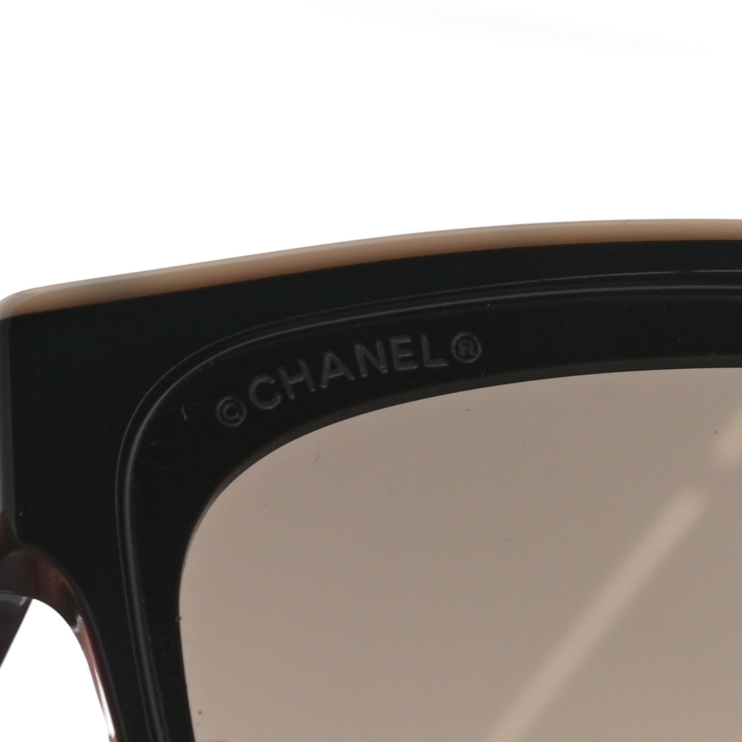 Chanel Acetate Logo Shield Sunglasses 5418 Black 8 of 9