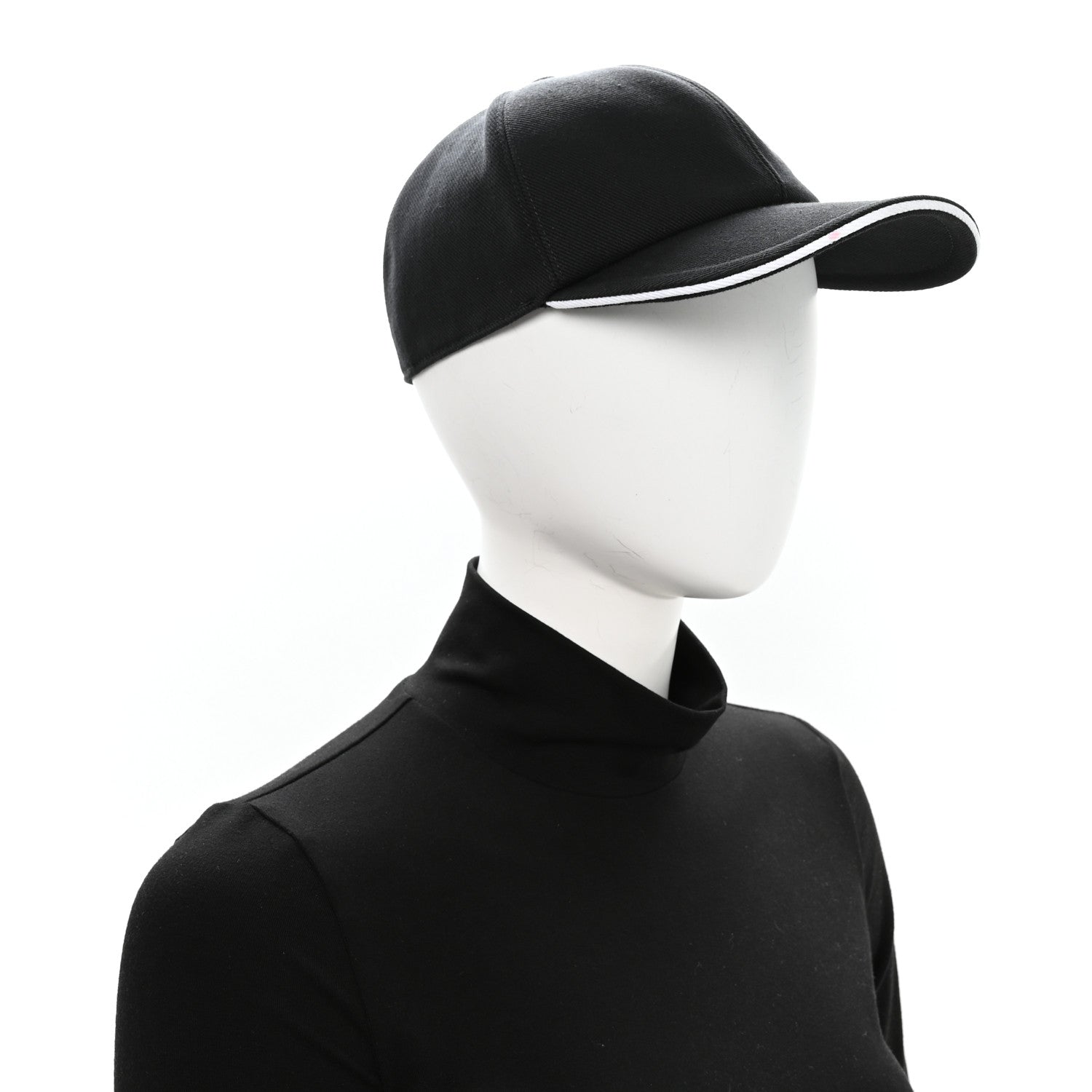 Chanel Cotton CC Cap Hat Black White 2 of 9