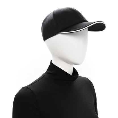 Chanel Cotton CC Cap Hat Black White 2 of 9