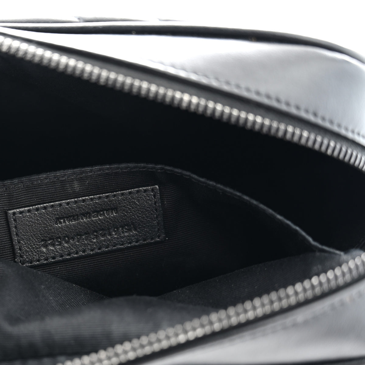 Saint Laurent Calfskin Matelasse Monogram Monochrome Lou Camera Bag Black 6 of 9