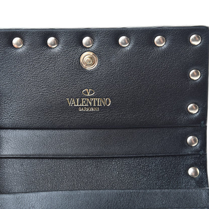 Valentino Garavani Nappa Rockstud Bi-Fold Card Holder Ivory Black 6 of 9