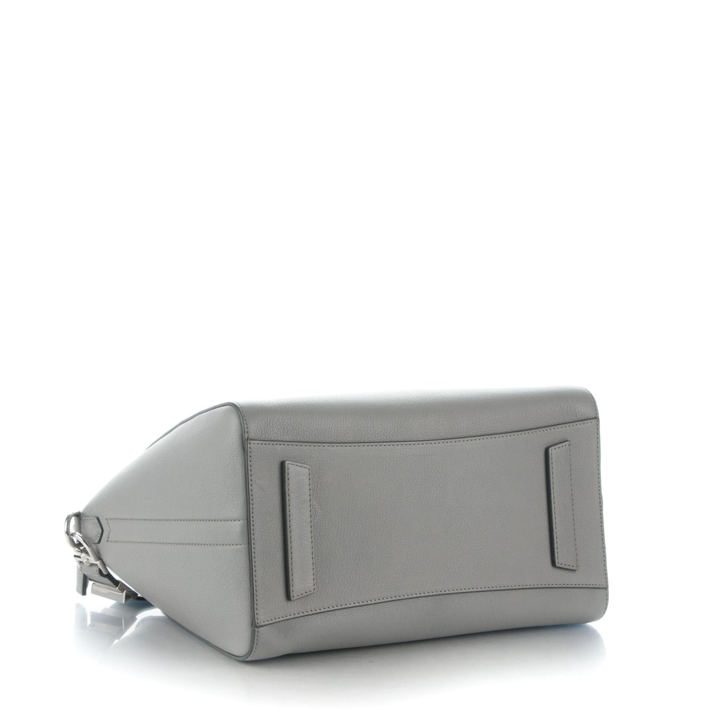 Sugar Goatskin Medium Antigona Pearl Grey