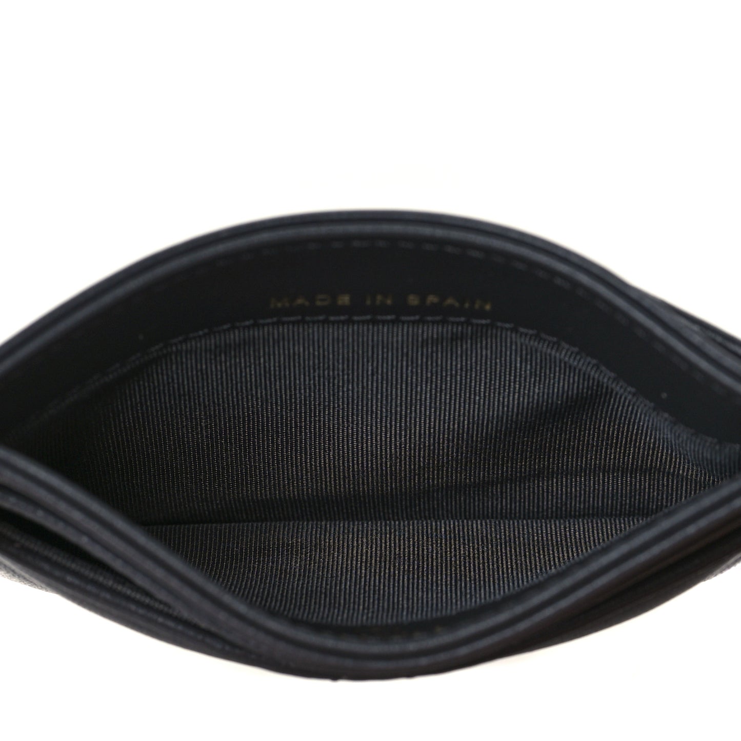 Lambskin Quilted Chanel 19 Card Holder Dark Grey