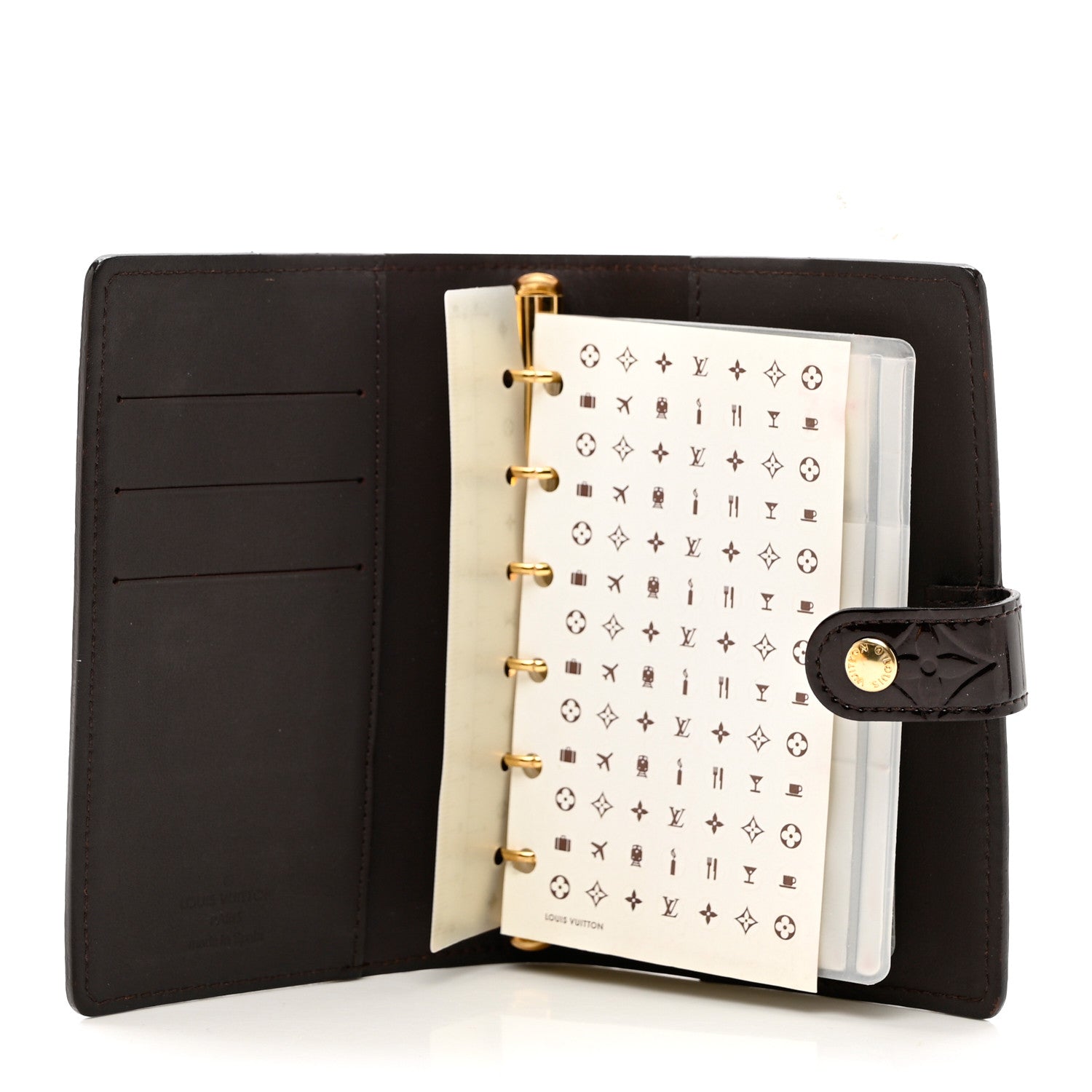 Louis Vuitton Vernis Small Ring Agenda Cover Amarante 5 of 7