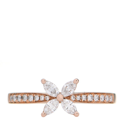 Tiffany 18K Rose Gold Diamond Victoria Ring 54 6.75 1 of 7