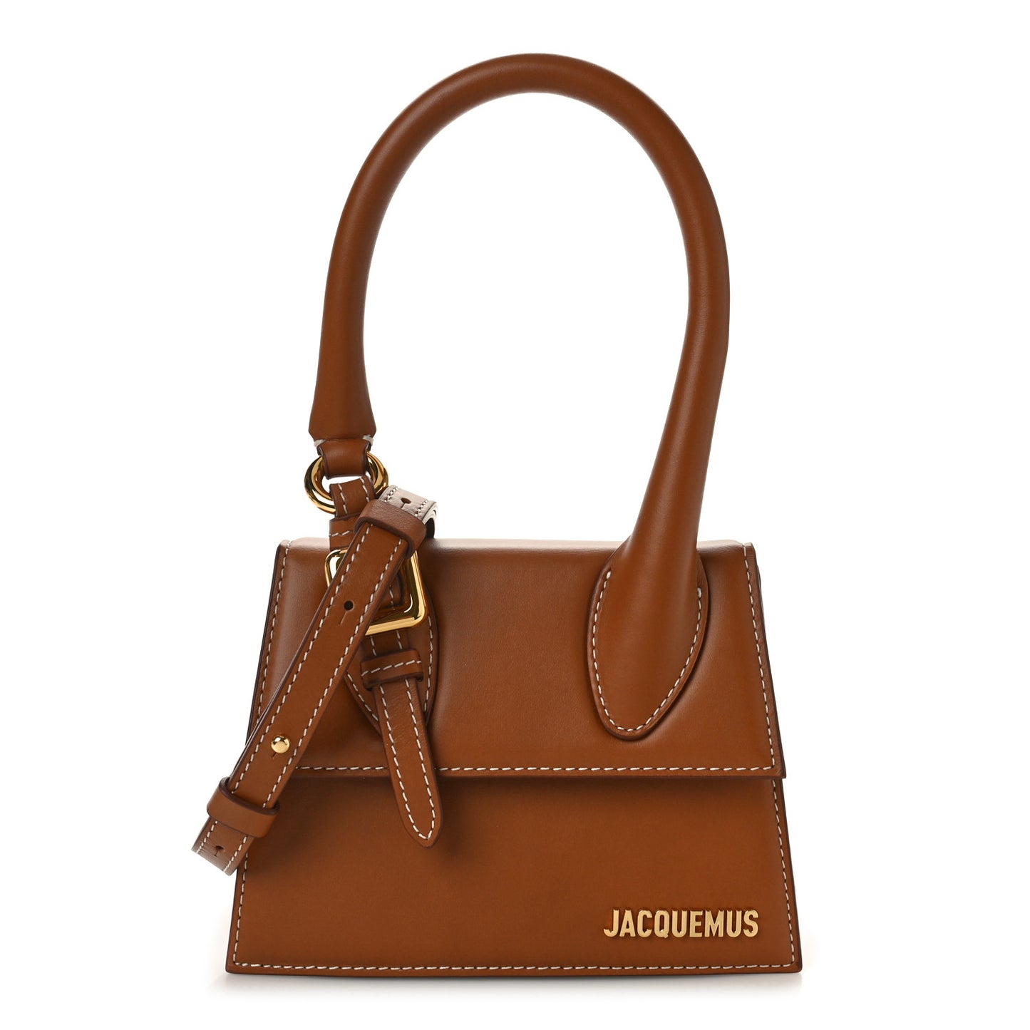 Smooth Calfskin Le Chiquito Boucle Moyen Brown