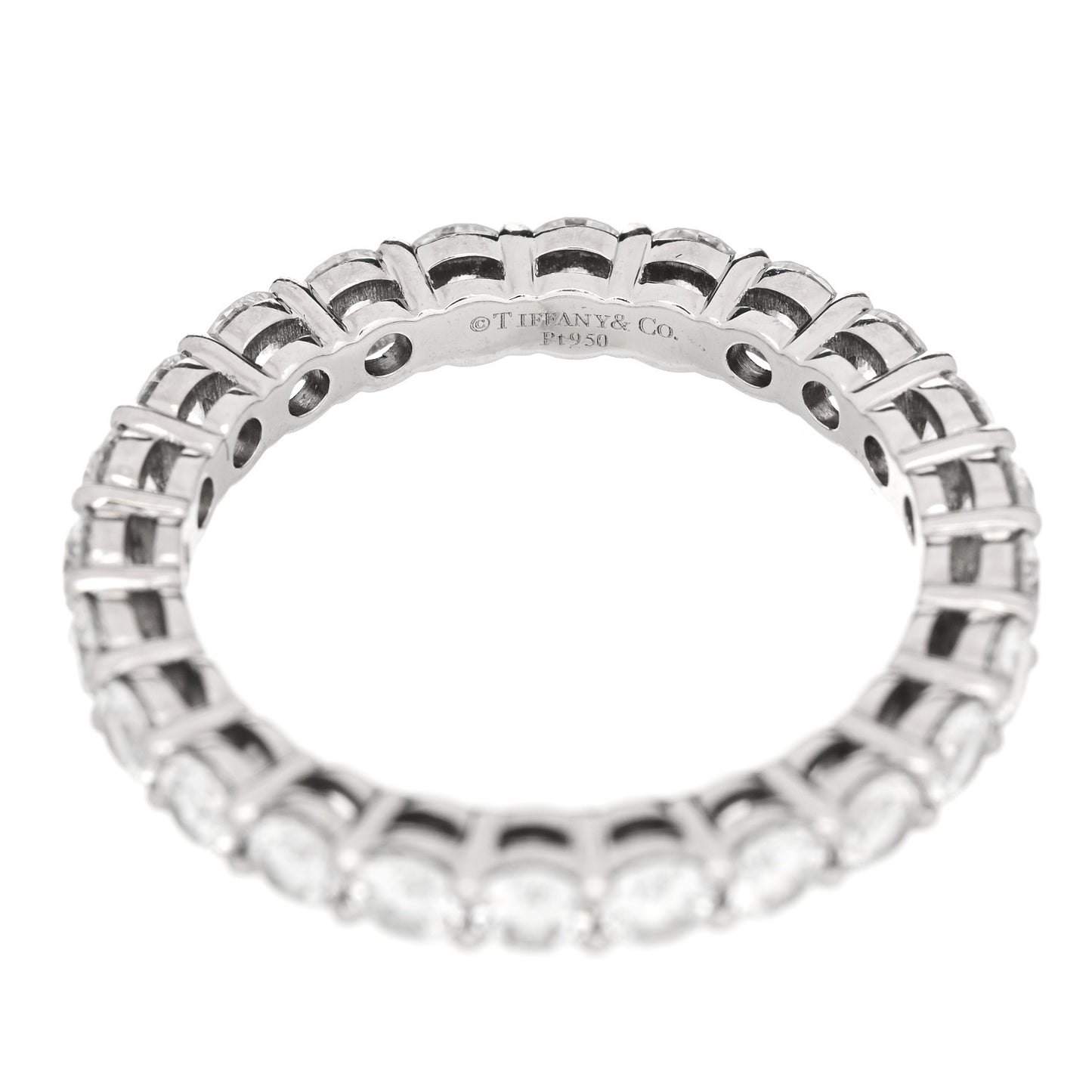 Platinum Diamond 3mm Forever Eternity Band Ring 56 7.5