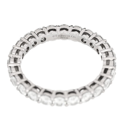 Tiffany Platinum Diamond 3mm Forever Eternity Band Ring 56 7.5 4 of 5