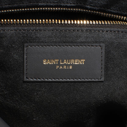 FASHIONPHILE SAINTLAURENTLeatherClassicDuffle6BagGray 6 of 8