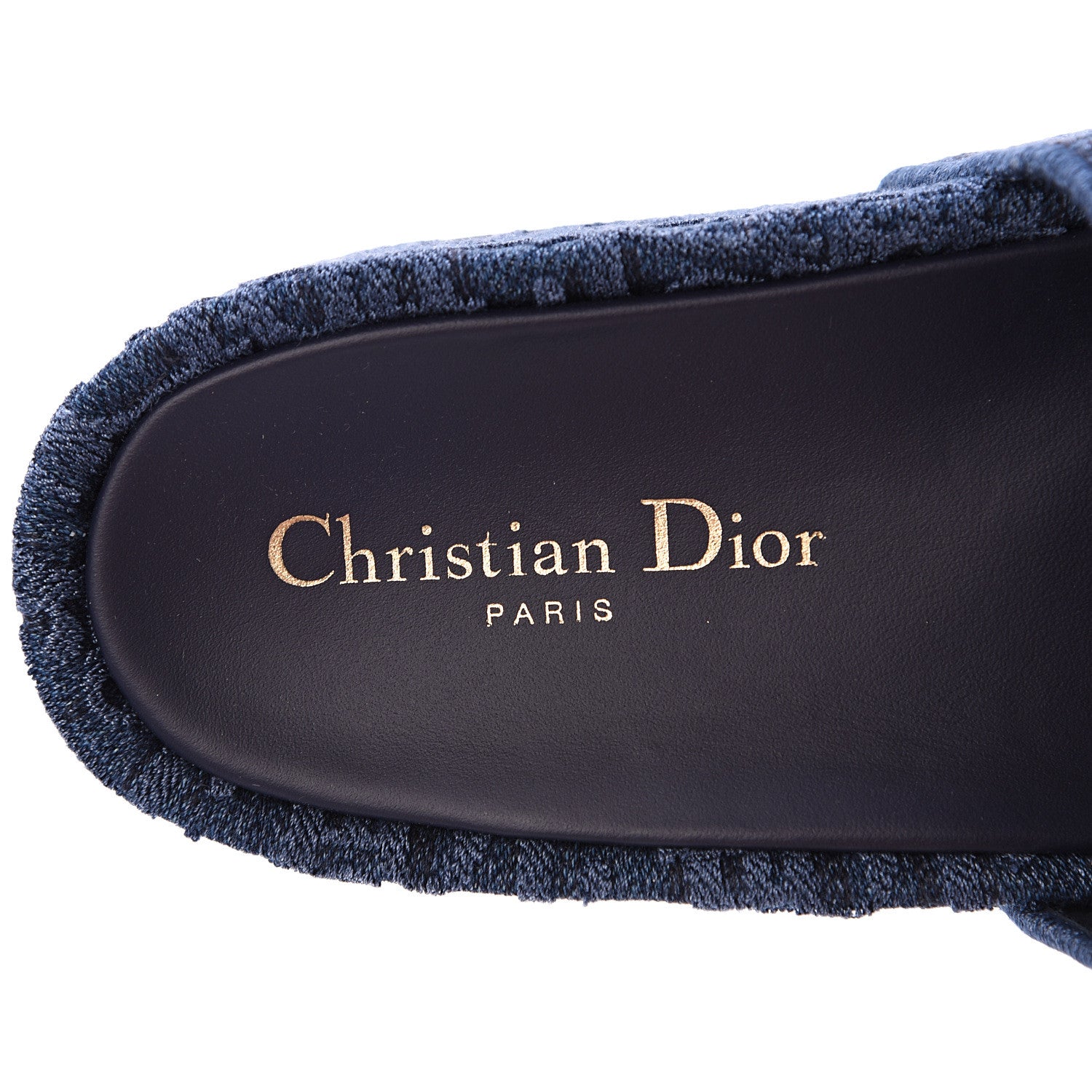 Christian Dior Oblique Denim D-Way Platform Sandal 37 Blue 7 of 9