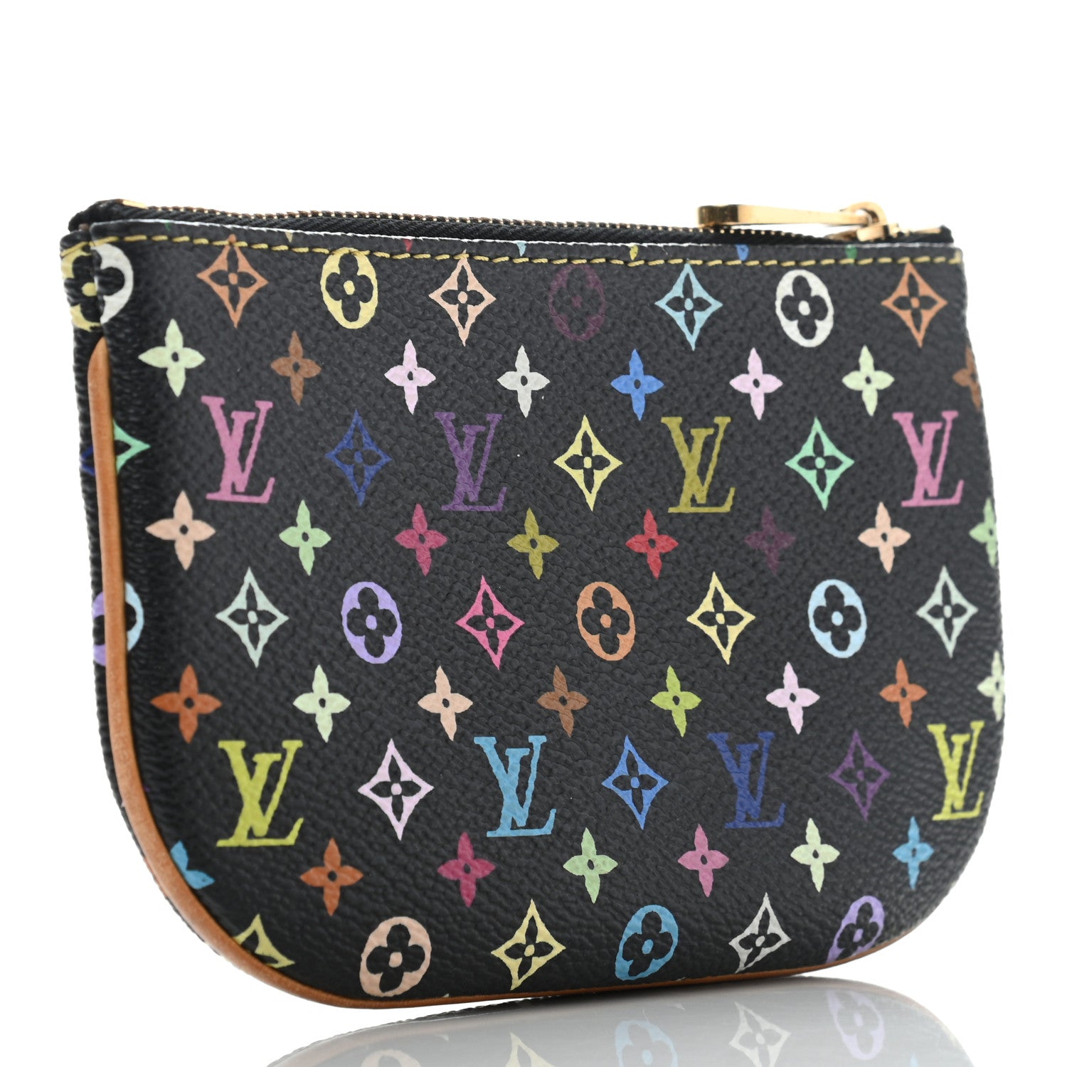 Louis Vuitton Monogram Multicolor Pochette Plate MM Black 3 of 9
