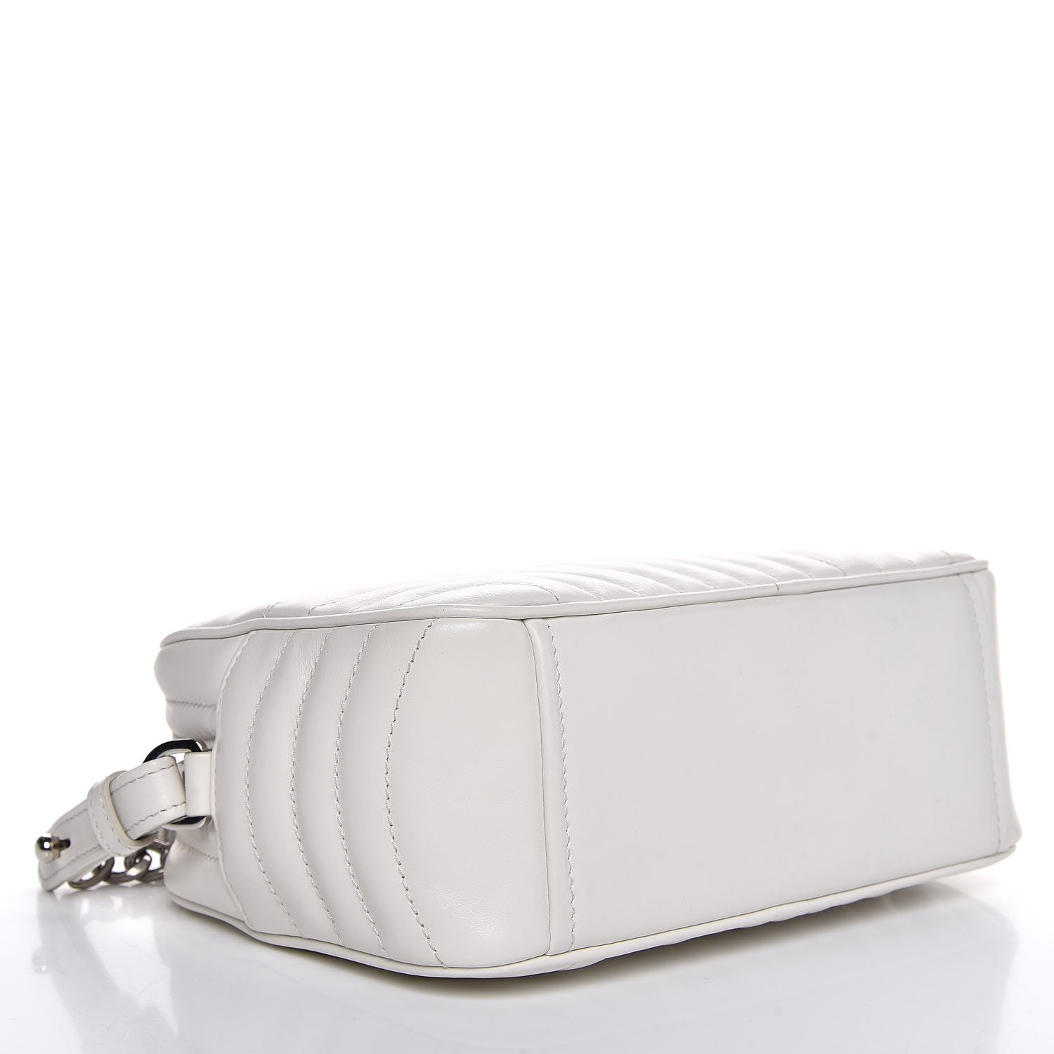 Prada Soft Calfskin Diagramme Crossbody Bag White 4 of 8