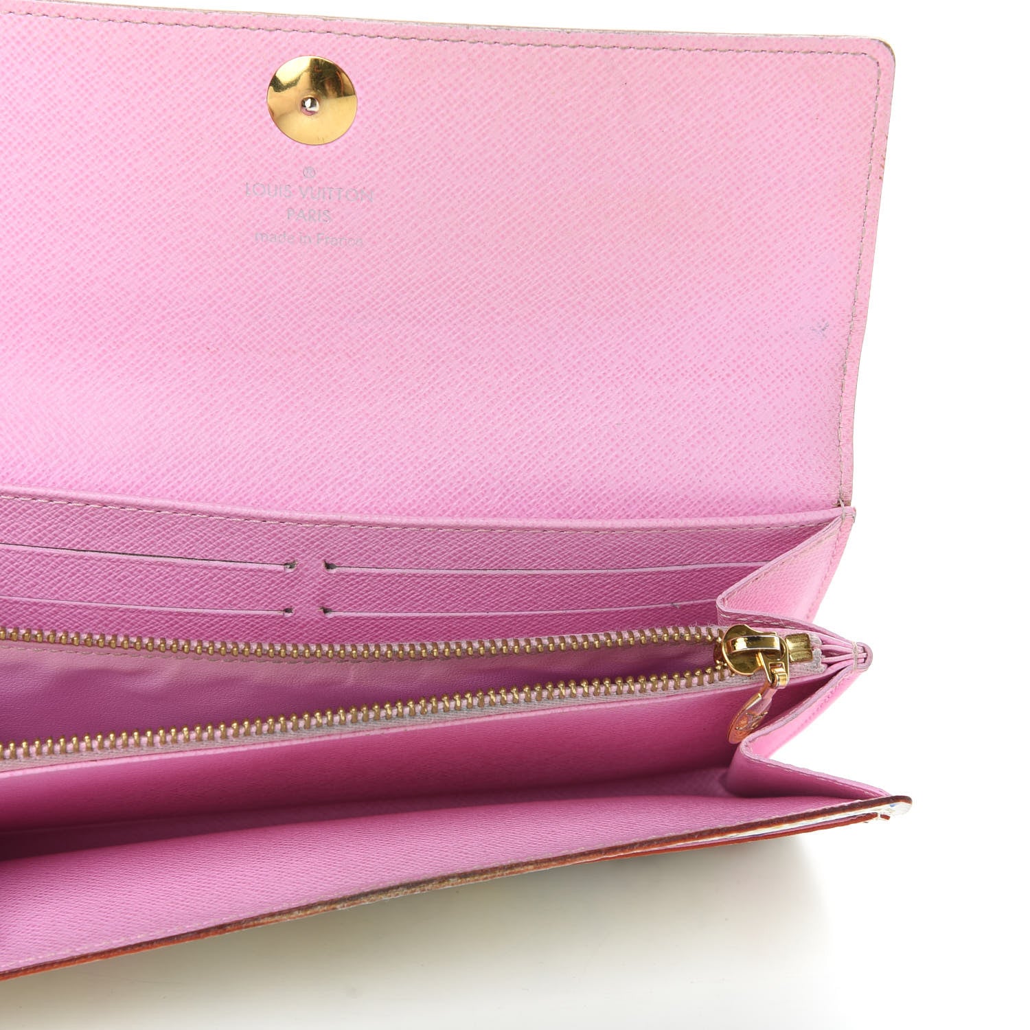 Louis Vuitton Monogram Multicolor Sarah Wallet White Litchi 5 of 9