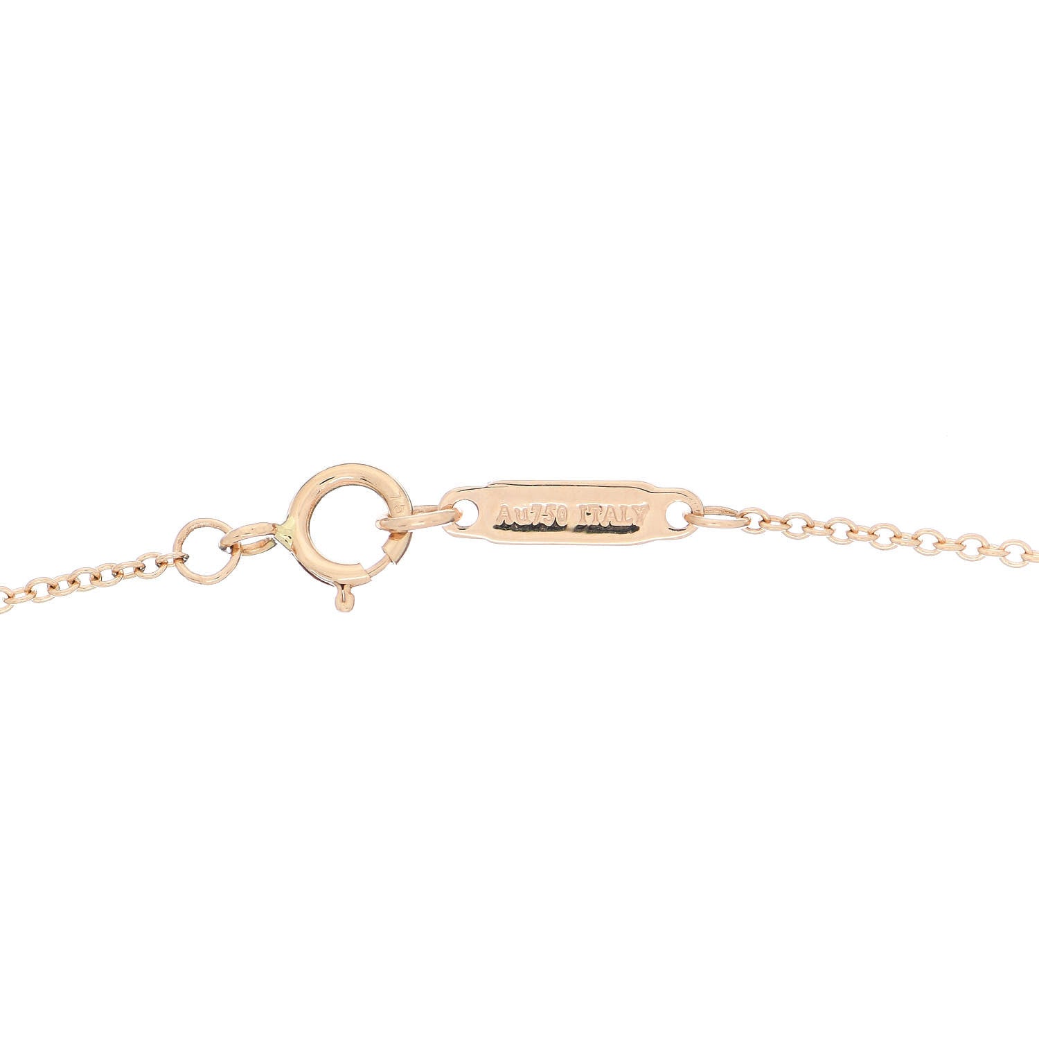 Tiffany 18K Rose Gold Diamond Paper Flowers Pave Pendant Necklace 4 of 4