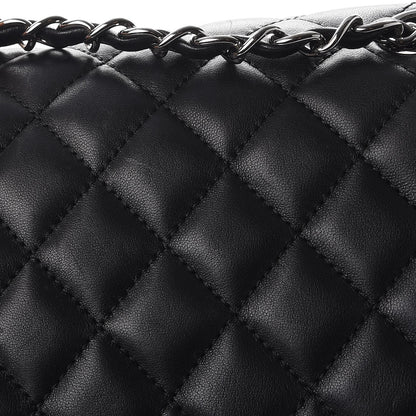 Chanel Calfskin Quilted Large Urban Spirit Backpack Black 8 of 9