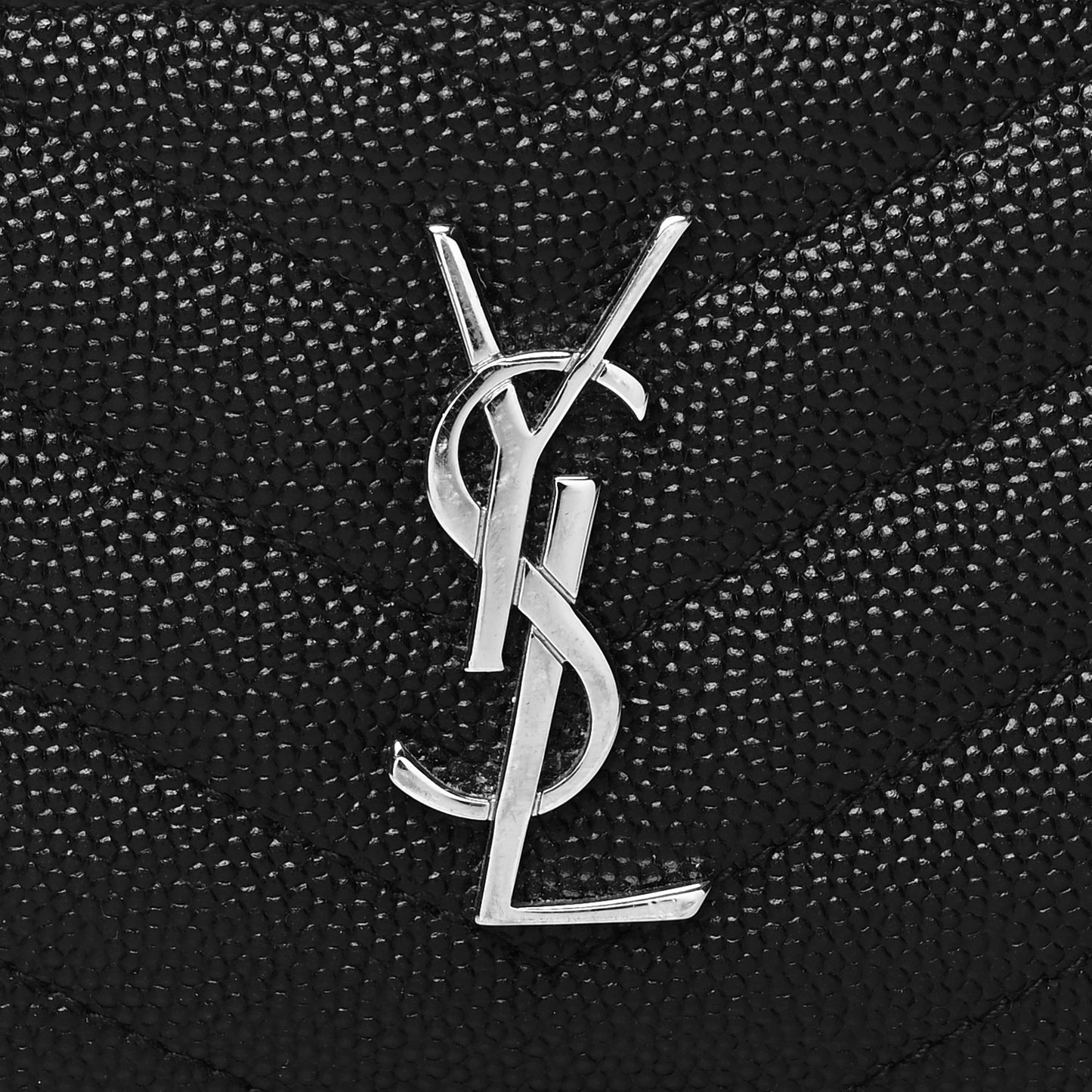Monogram Grain de Poudre 5 Fragments Zip Pouch Card Holder Black