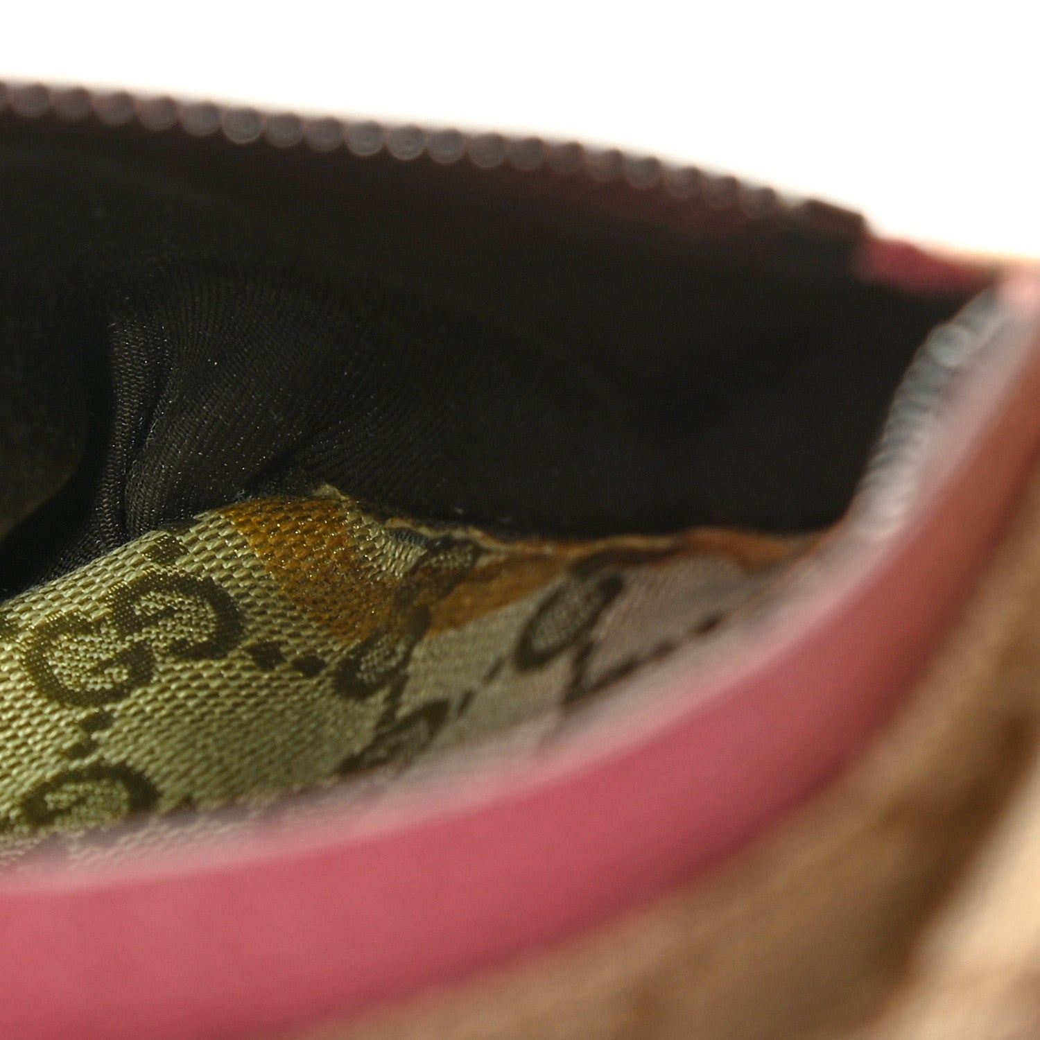 Gucci GG Monogram Web Double Pocket Belt Bag Pink 13 of 14