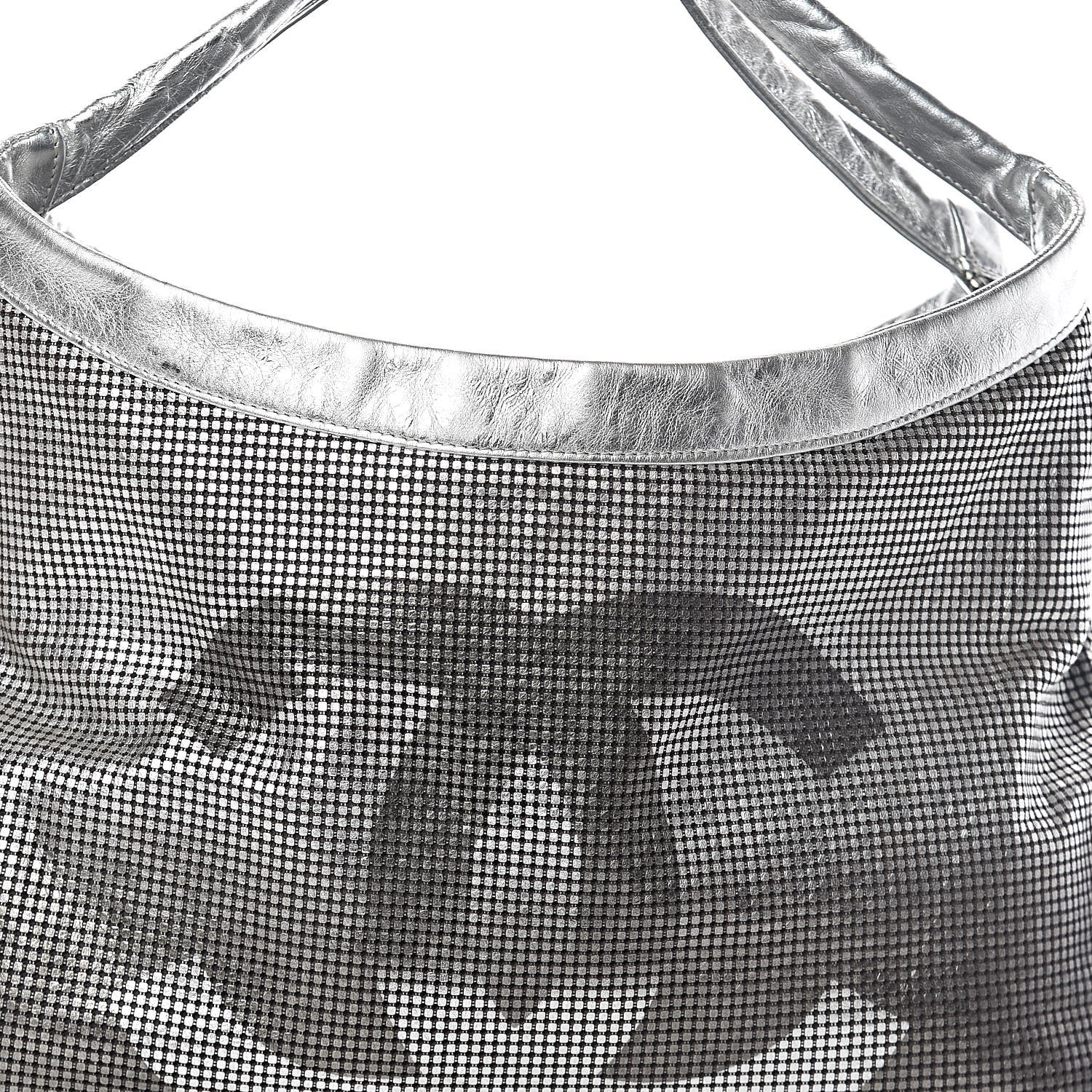 Chanel Metallic Perforated Lambskin Hollywood Hobo Silver 8 of 10