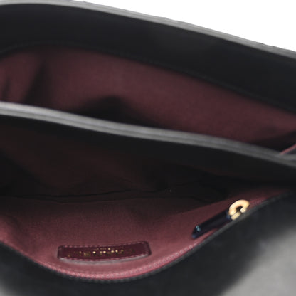 Chanel Lambskin Quilted Retro Label Clutch Black 6 of 11