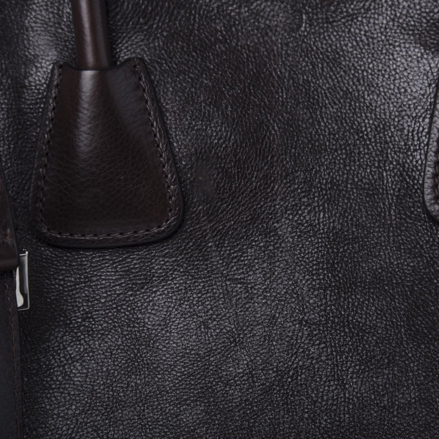 Glace Calf Twin Pocket Tote Black