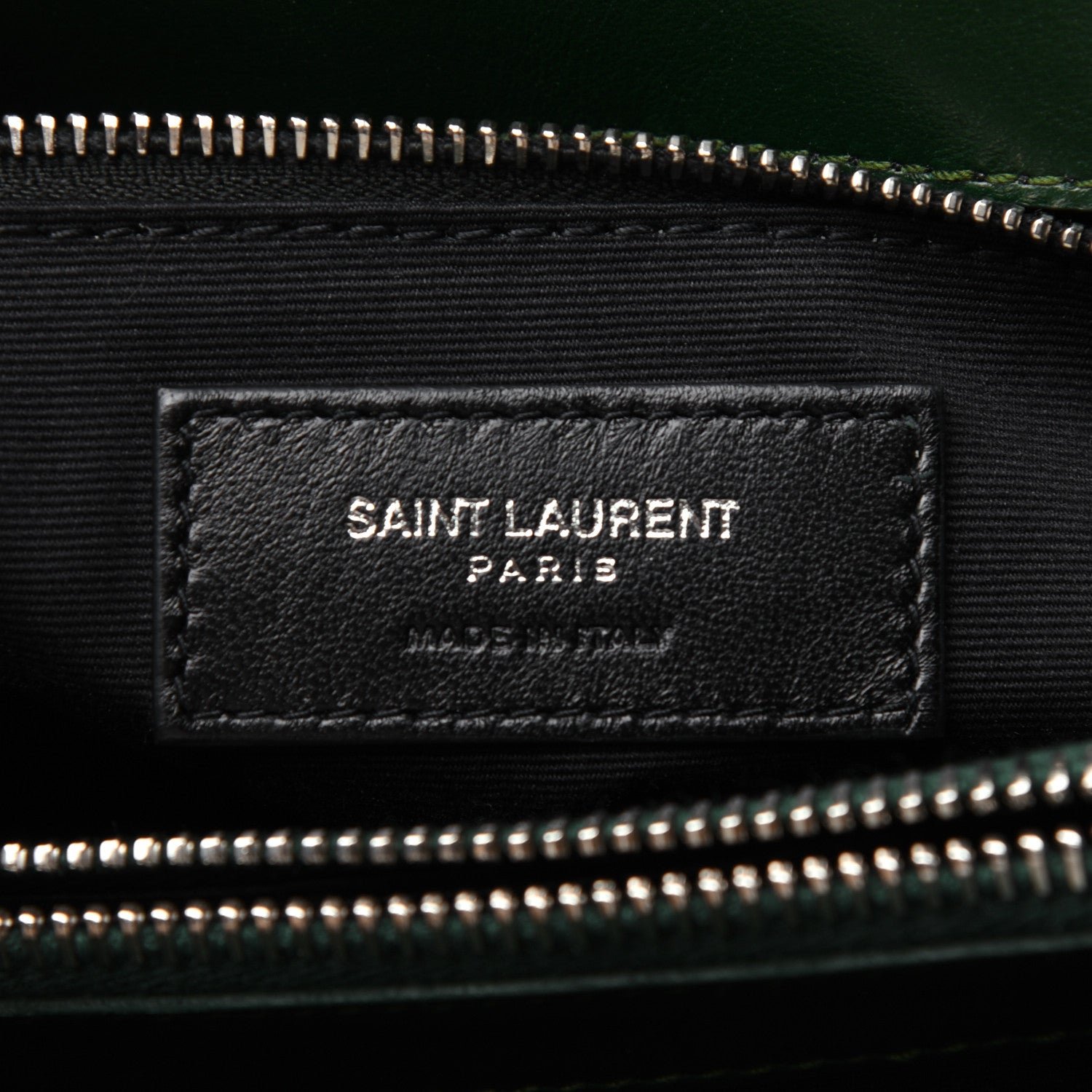 Saint Laurent Calfskin Y Quilted Monogram Medium Loulou Chain Satchel Olive 9 of 20
