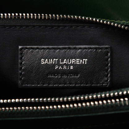 Saint Laurent Calfskin Y Quilted Monogram Medium Loulou Chain Satchel Olive 9 of 20