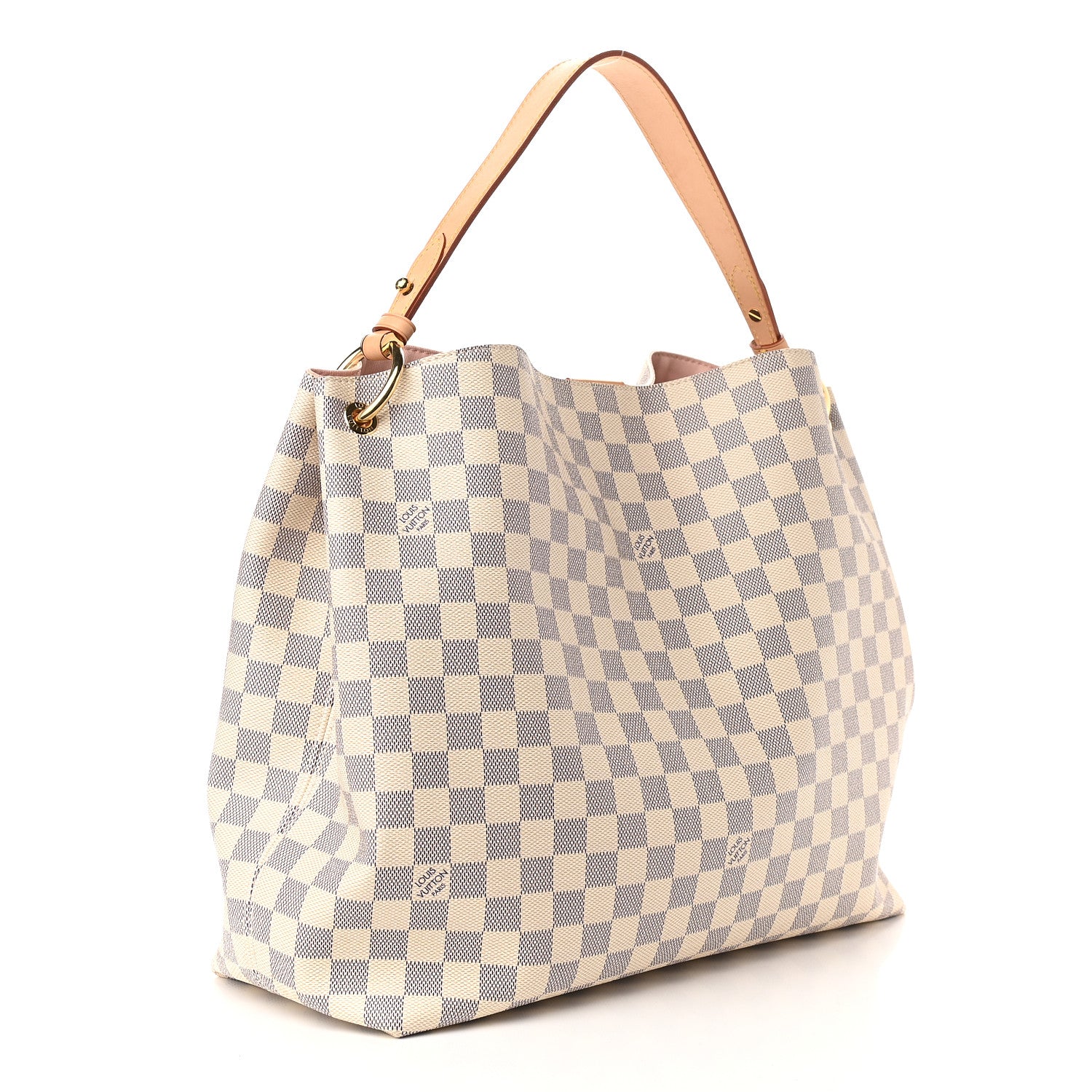 Louis Vuitton Damier Azur Graceful MM Rose Ballerine 2 of 7