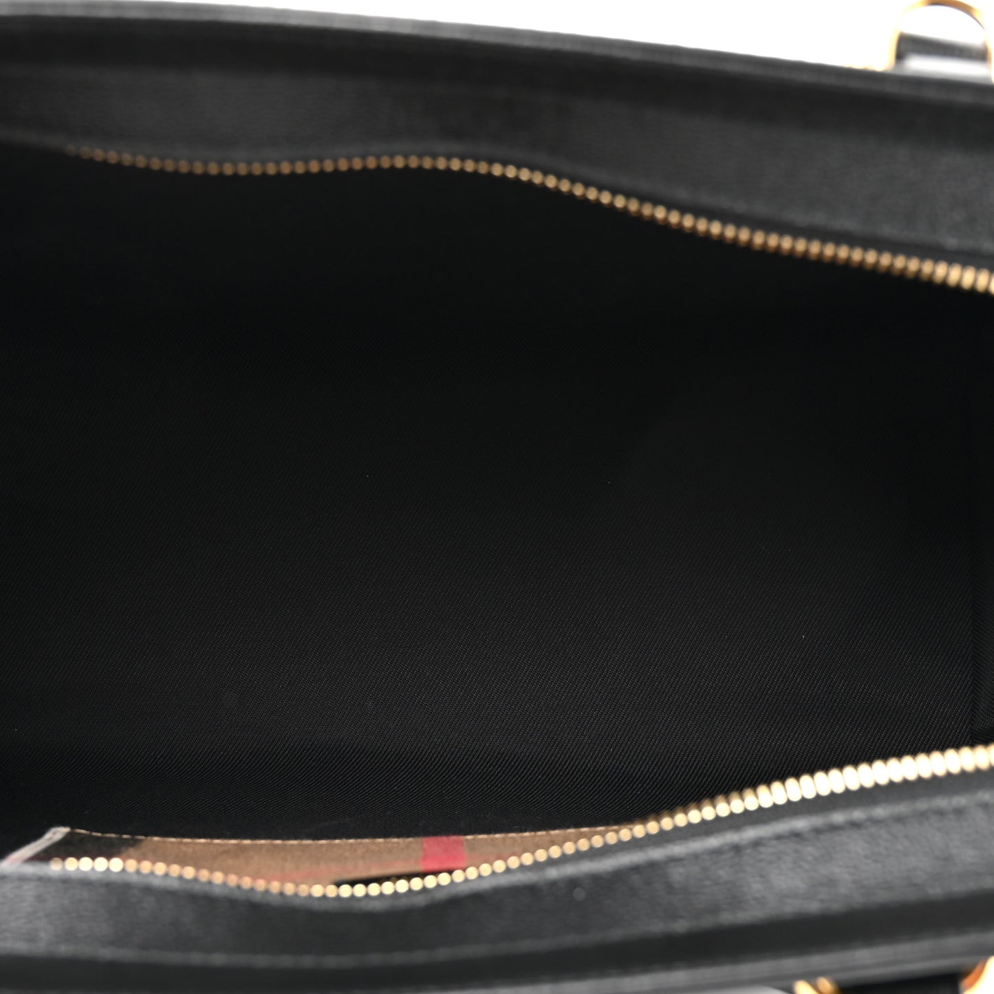 Calfskin Mega Check Small Banwell Tote Black