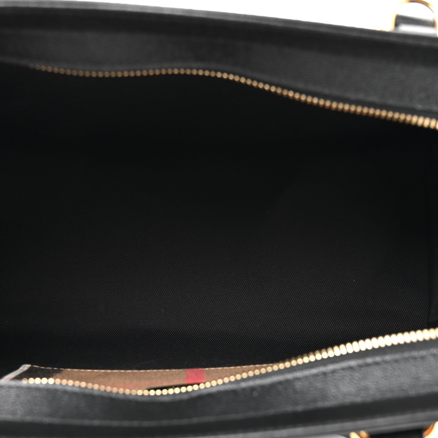 Burberry Calfskin Mega Check Small Banwell Tote Black 5 of 9