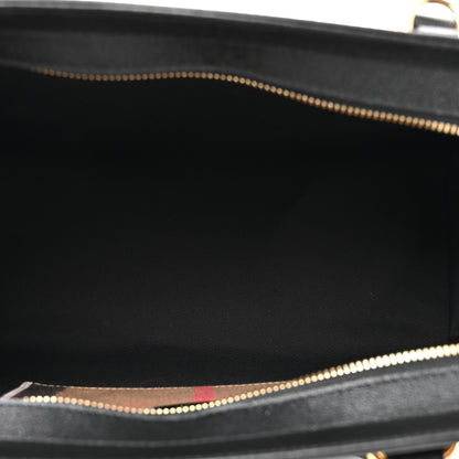 Burberry Calfskin Mega Check Small Banwell Tote Black 5 of 9