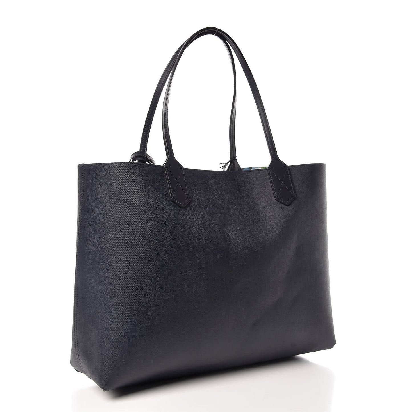 GG Supreme Monogram Blooms Medium Reversible Tote Beige Blue Navy