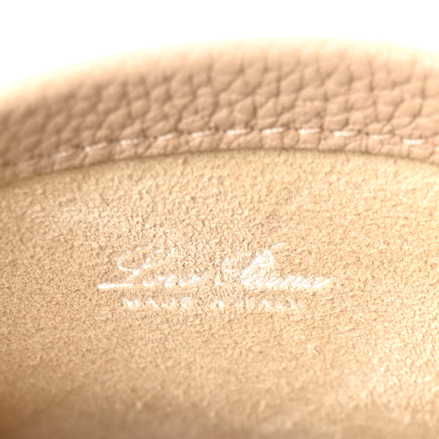 Loro Piana Grained Calfskin Micro Bale Bag Light Mastic 6 of 9