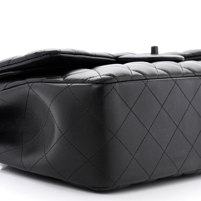 Chanel Lambskin Quilted Jumbo Double Flap So Black 9 of 15