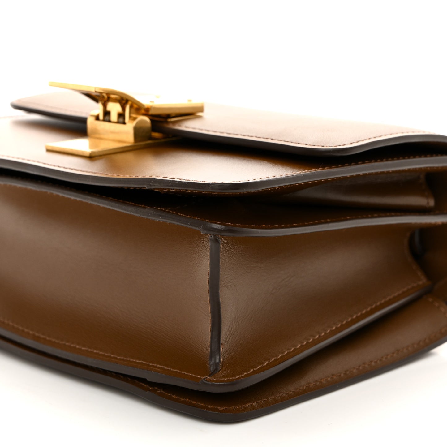 Box Calfskin Small Classic Box Flap Bag Camel