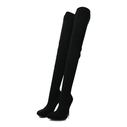 Balenciaga Knit Fetish Anatomic 110 Boots 39 Black 4 of 8