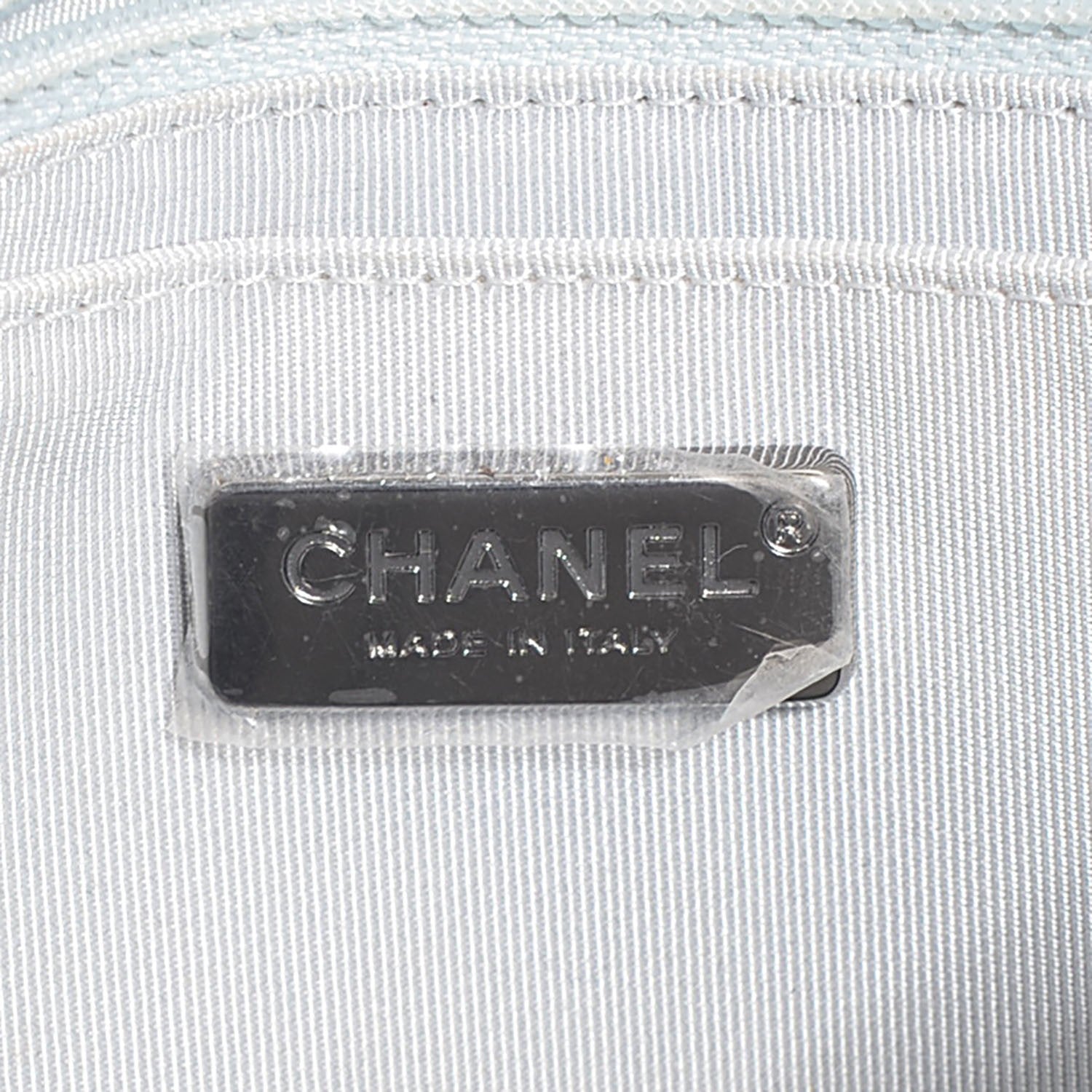 Chanel Perforated Metallic Lambskin Small CC Medals Flap Silver 7 of 9