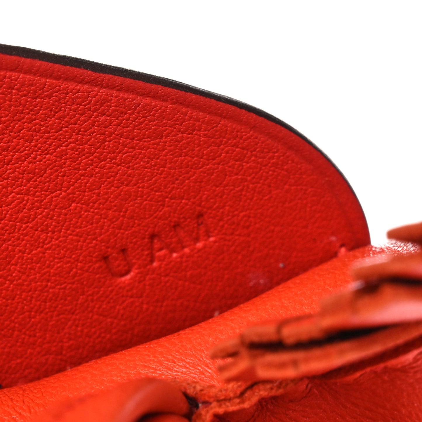 Milo Lambskin Matte Alligator Touch Grigri Rodeo Pegase Horse Bag Charm PM Orange Poppy Capucine