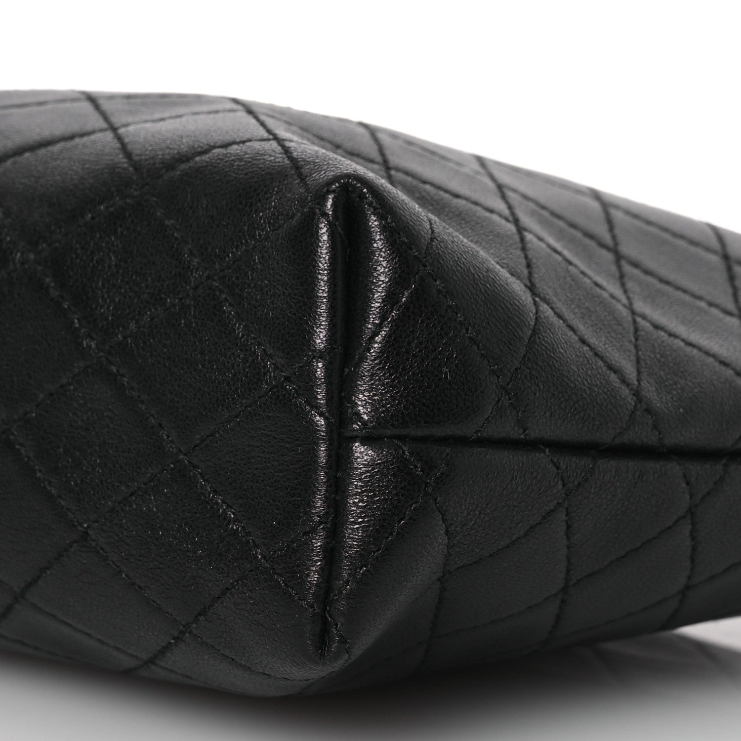 Saint Laurent Lambskin Quilted Gaby Cosmetic Pouch Black 10 of 10