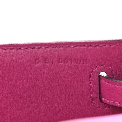 Hermes Swift Kelly Pochette Clutch Rose Pourpre 7 of 9