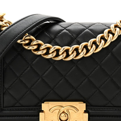 Chanel Lambskin Quilted Small Boy Flap Black 8 of 11