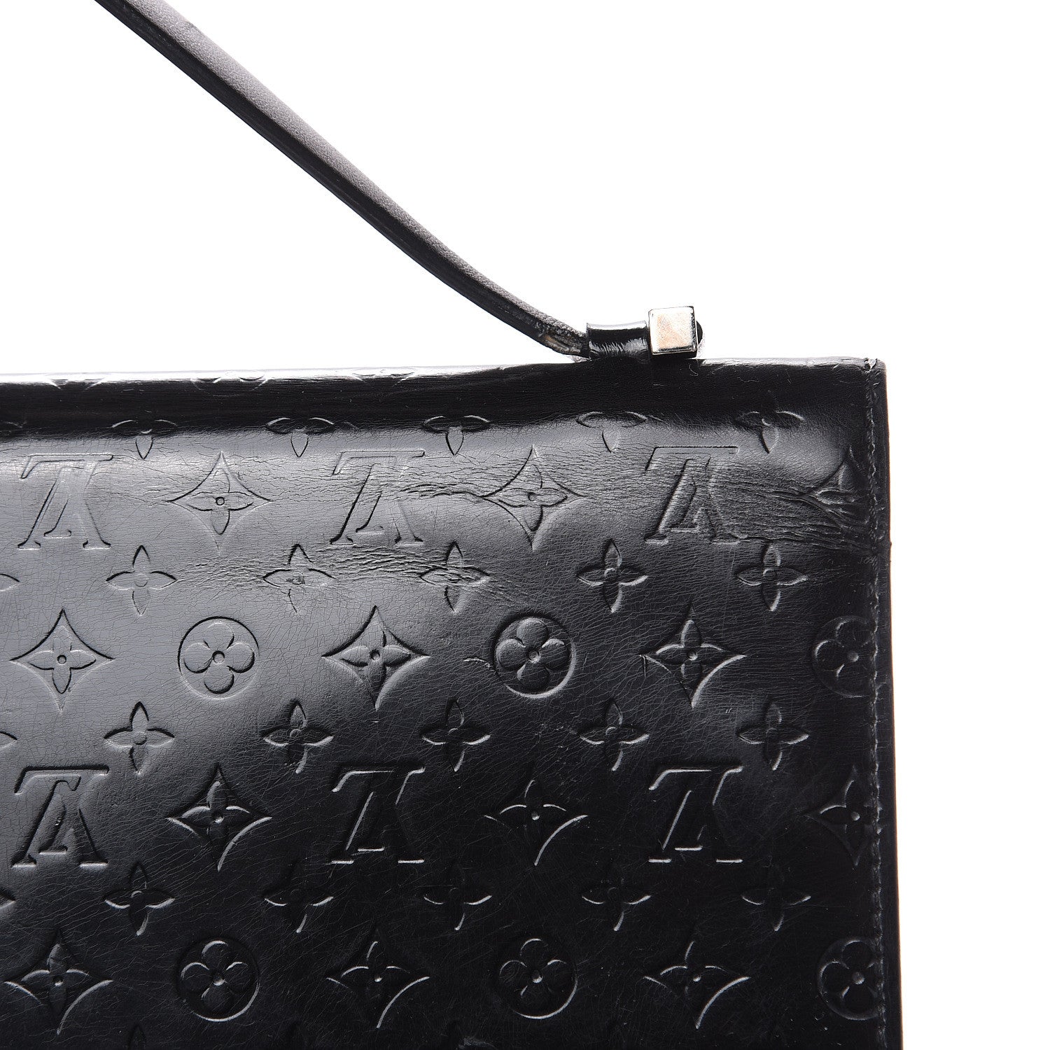 Louis Vuitton Monogram Glace Anouchka Pochette GM Black 10 of 19