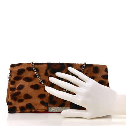 Dolce & Gabbana Calf Hair Leopard Print Crystal Miss Delicious Clutch 3 of 7