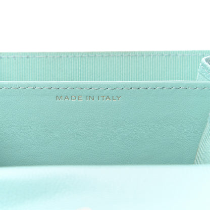 Chanel Caviar Quilted Flap Card Holder Wallet Light Blue 7 of 13