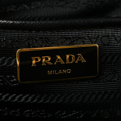 Prada Saffiano Medium Galleria Double Zip Tote Black 10 of 17