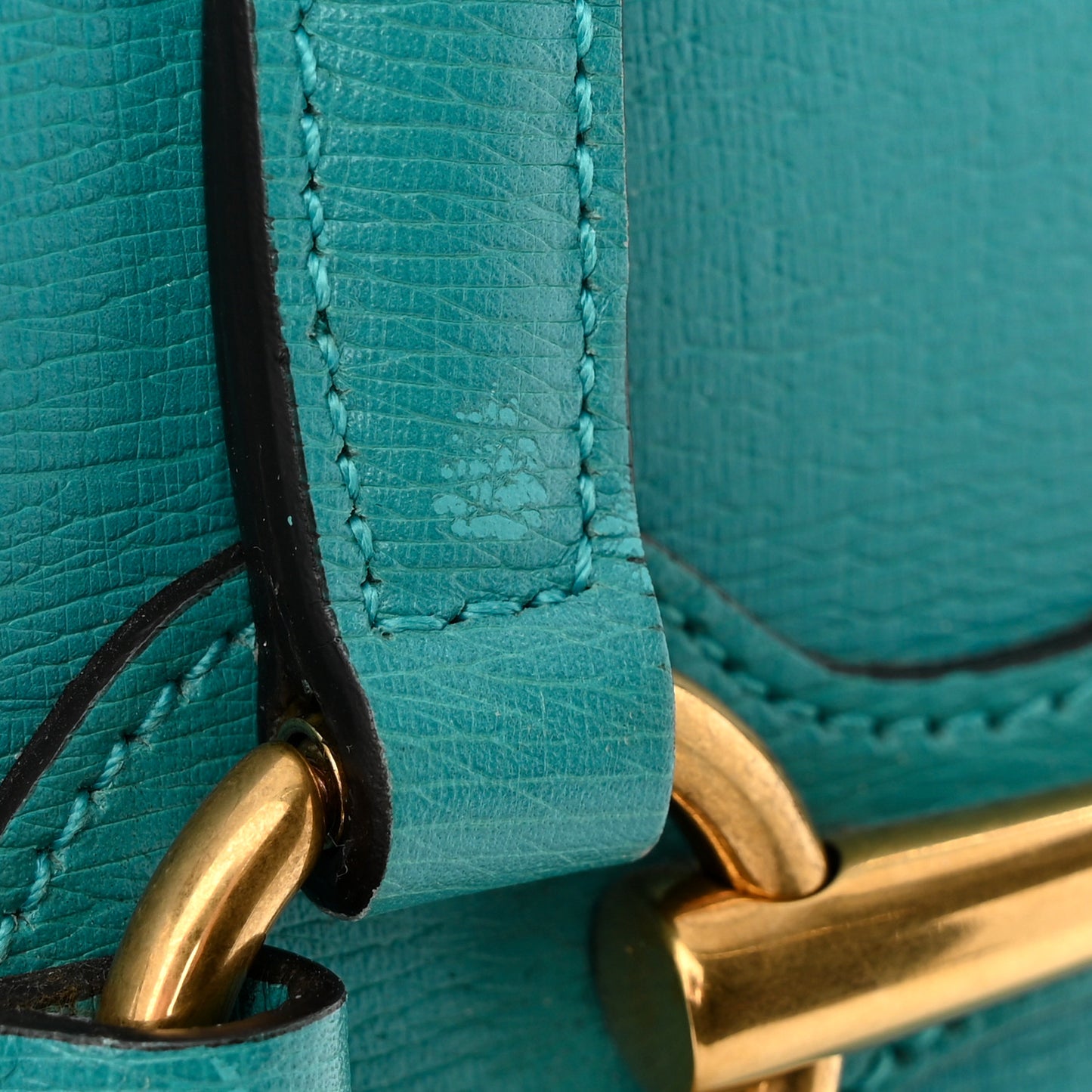 Textured Calfskin Medium Bright Bit Tote Blue