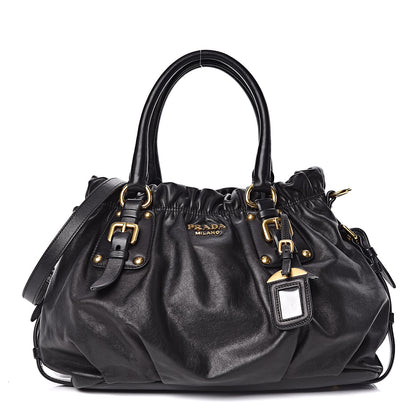 Prada Soft Calf Tote Black 1 of 10